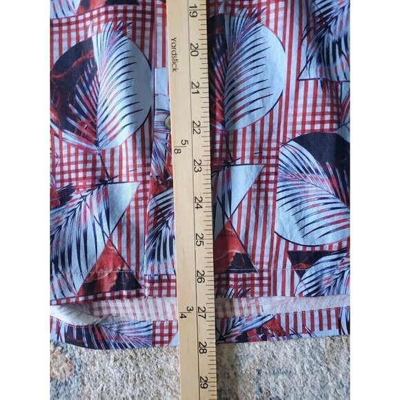 Stitch Note Shirt Mens Sz XXL Short Sleeve Egyptian Cotton Button Down Geometric - Picture 7 of 7